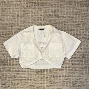 Zara White Women's Top